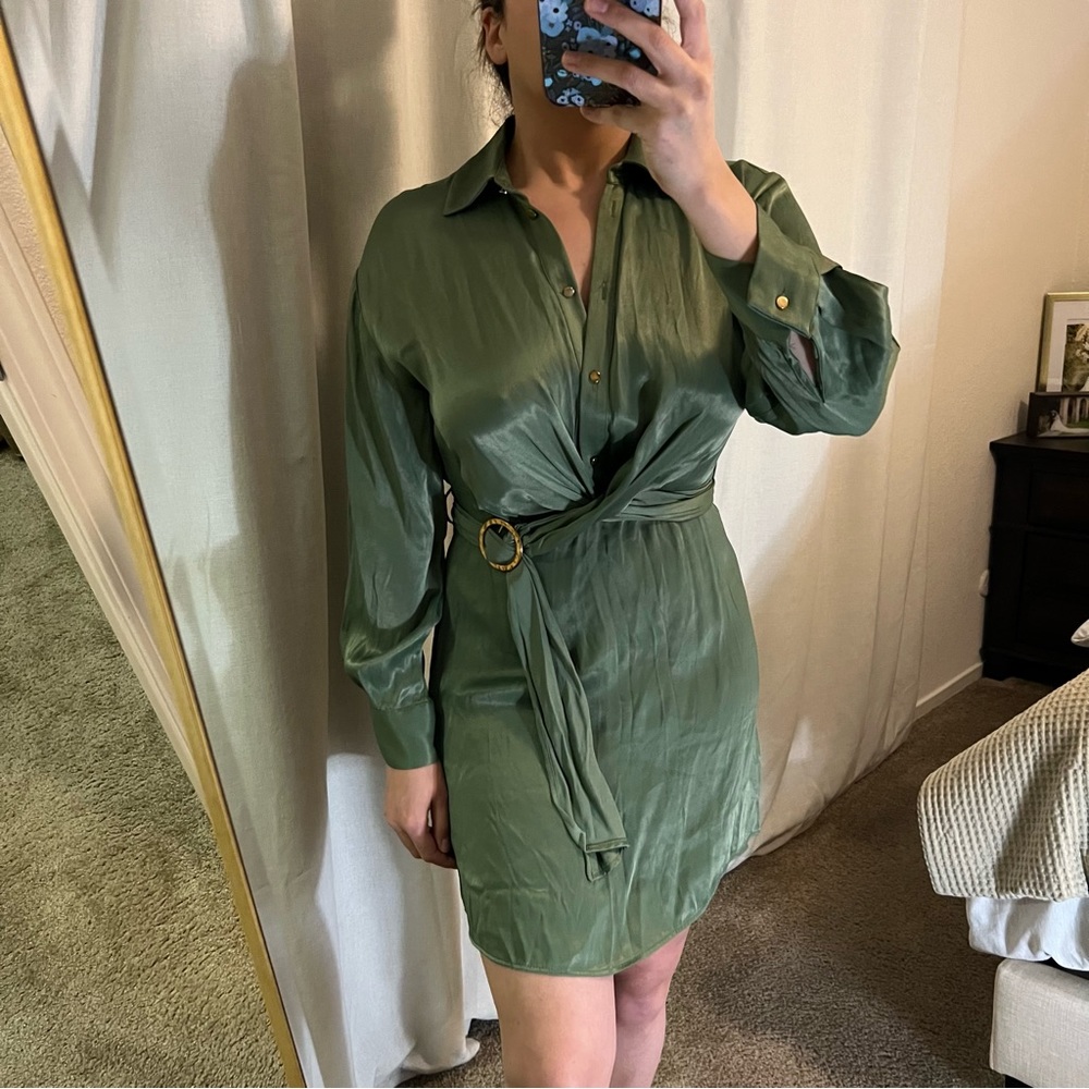 Long sleeve mini dress